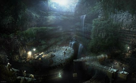 Подземный город арт фэнтези