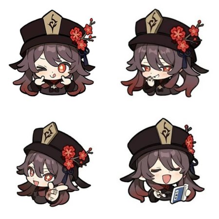 Ху Тао Геншин Чиби Стикеры