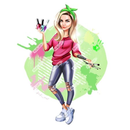 Шарж мастер маникюра