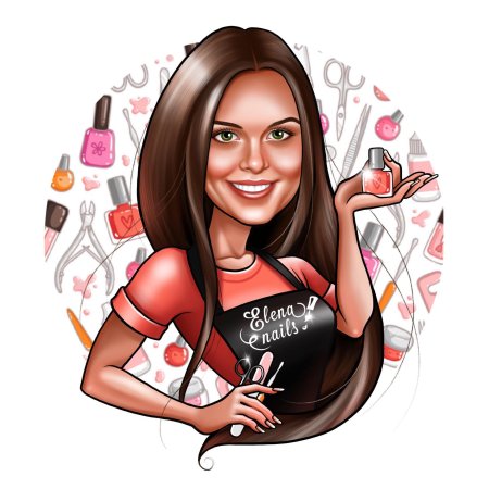 Шарж мастер маникюра