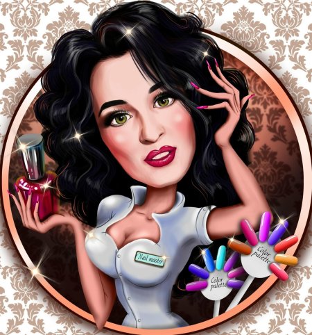 Шарж мастер маникюра