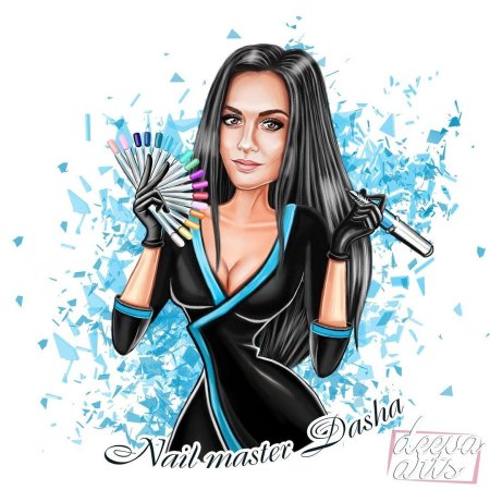 Шарж мастер маникюра