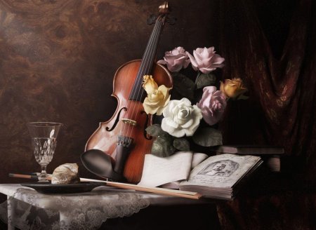Натюрморт с музыкальными инструментами