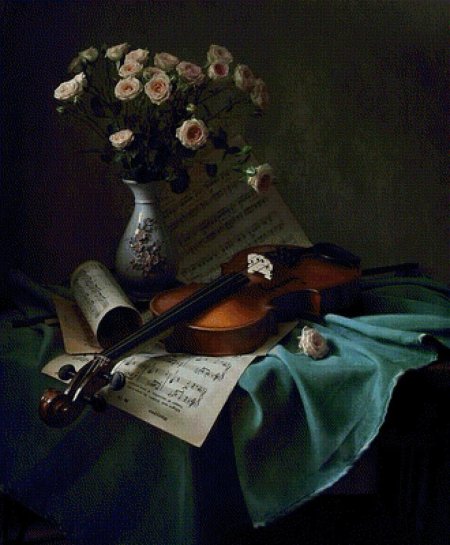 Натюрморт с музыкальными инструментами