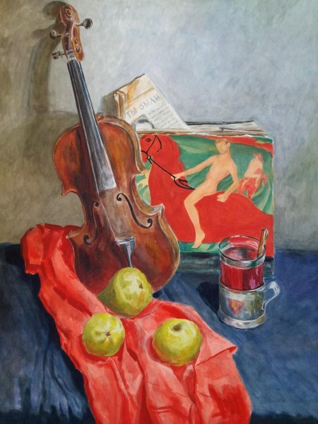 Малевич натюрморт со скрипкой