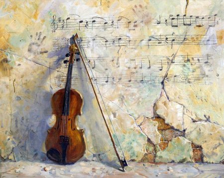 Скрипка картины художников