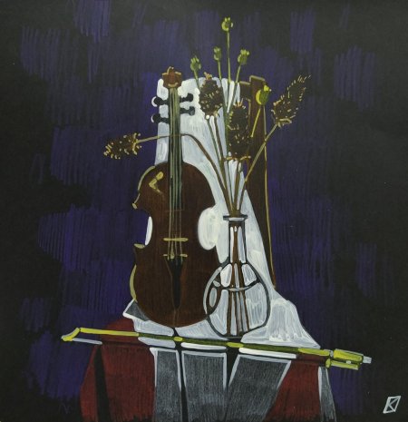 Пикассо натюрморт со скрипкой