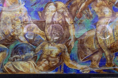 Панно битва героев Электрозаводская