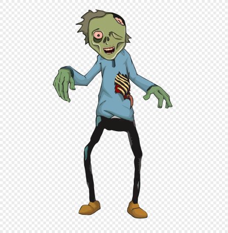 Зомби рисунок на Хэллоуин