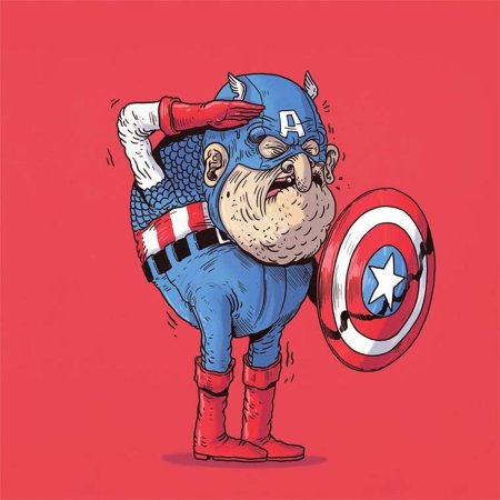 Капитан Америка смешной