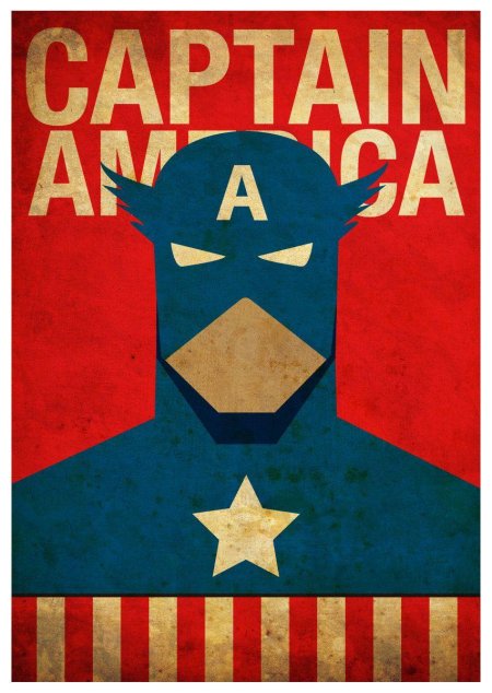 Капитан Америка принт