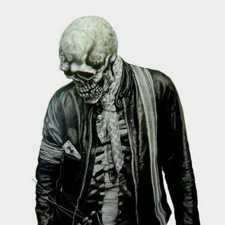 Скелет в кожаной куртке