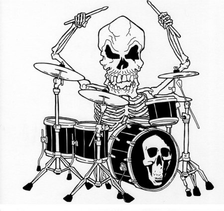 Скелет рокер