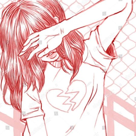 Аниме девочка с разбитым сердцем