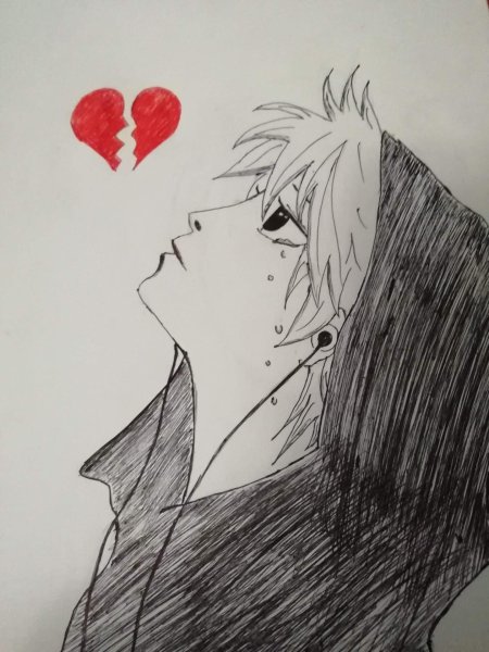 Парень рисунок