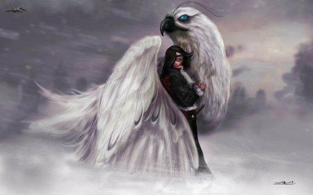 Белый Грифон птица