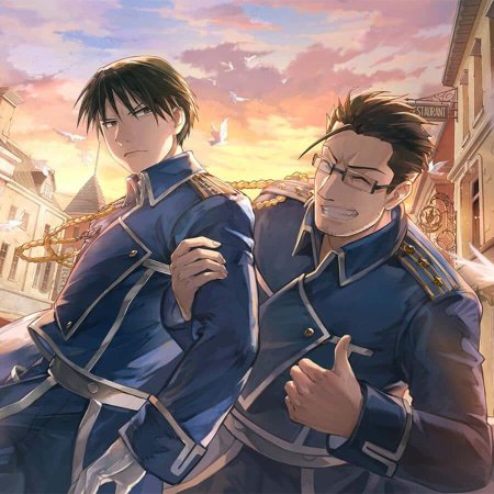 Маэс Хьюз и Рой Мустанг