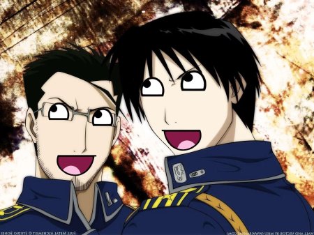 Маэс Хьюз и Рой Мустанг