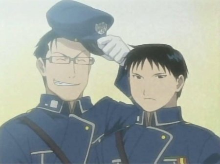 Стальной алхимик Хьюз и Рой