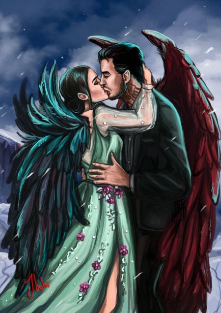 Вики и люцифер арт