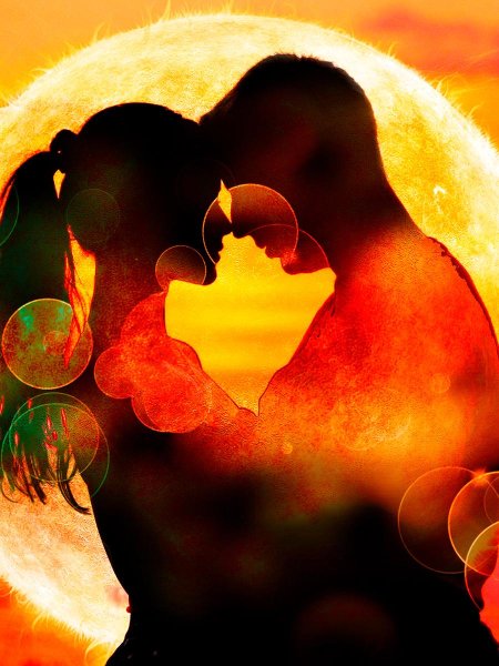 Пазл влюбленные