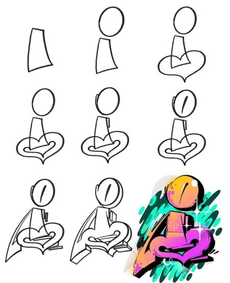 Алфавит пошагово от Mrioes