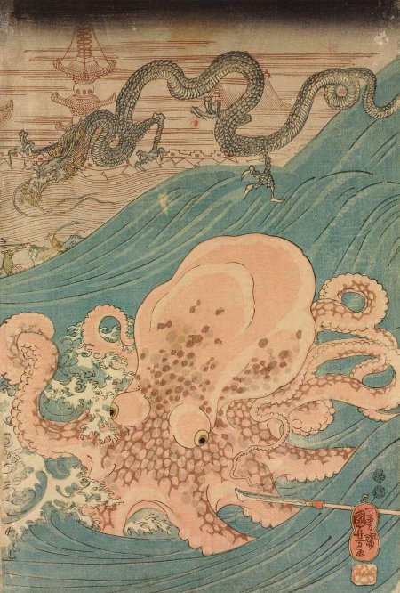Осьминог Утагава Куниёси