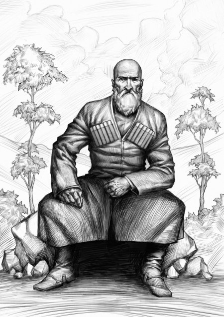 Горец Кавказа арт