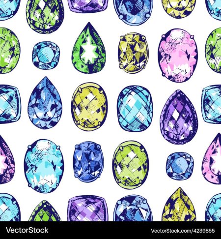 Рисование драгоценных камней