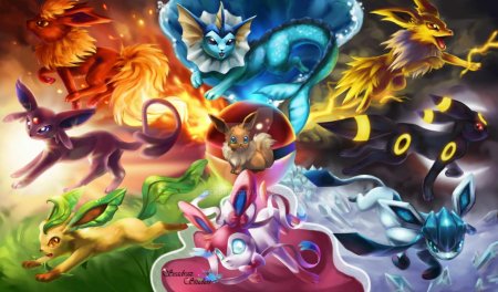 Покемон иви эволюции арт