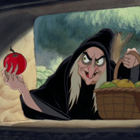 Белоснежка и семь гномов Дисней ведьма