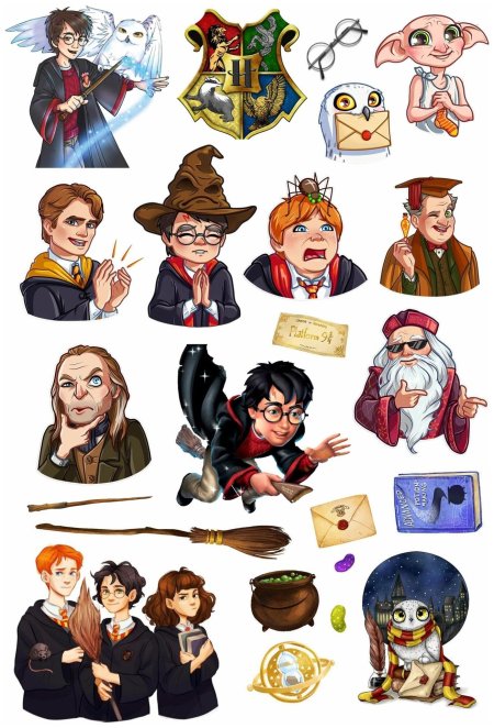 Стикеры Гарри Поттер