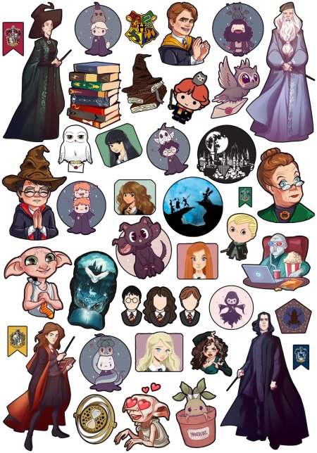 Стикеры Гарри Поттер
