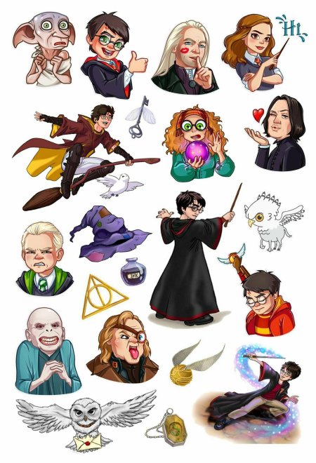Наклейки Гарри Поттер