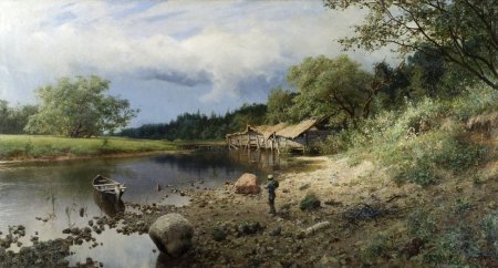 Киселёв Александр Александрович (1838–1911) «дорога у околицы»