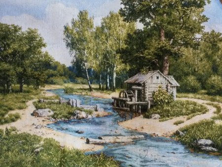 Поленов . Старая мельница.Сатаров