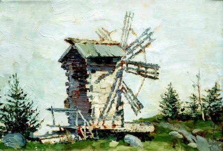 Водяная мельница Кижи