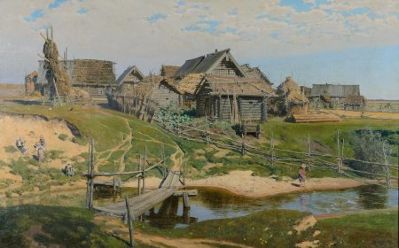 Поленов русская деревня