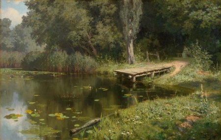 Василий Поленов, «заросший пруд», 1879