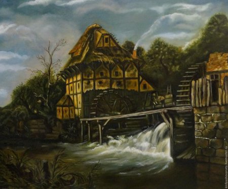 Рейсдал водяная мельница