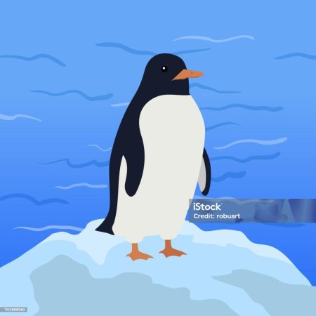 Пингвины на льдинах