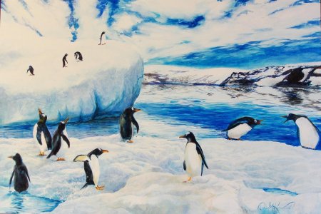 Пингвины в Антарктиде