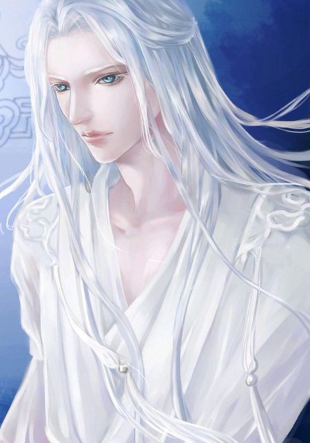 Эльф с белоснежными волосами