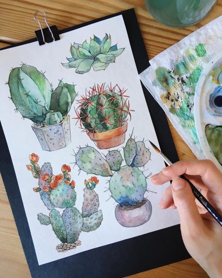 Идеи для рисунков акварелью