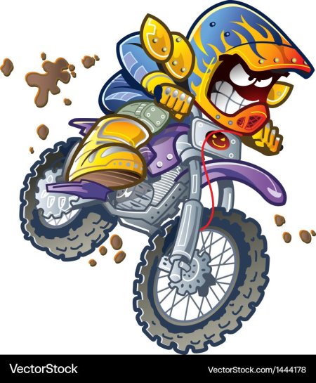 Мотоцикл мультяшный