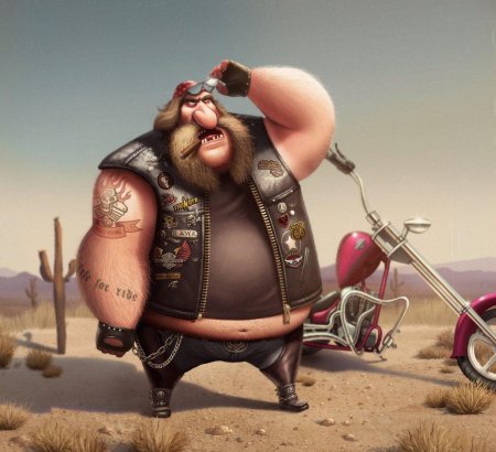 Толстые байкеры