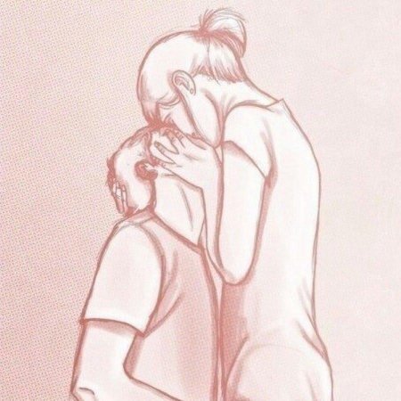 Обнимашки рисунок