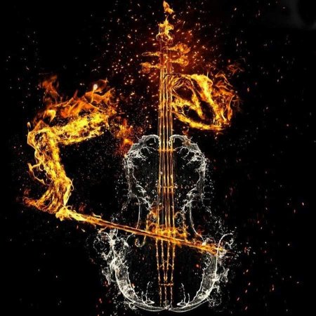 Скрипичный ключ в огне