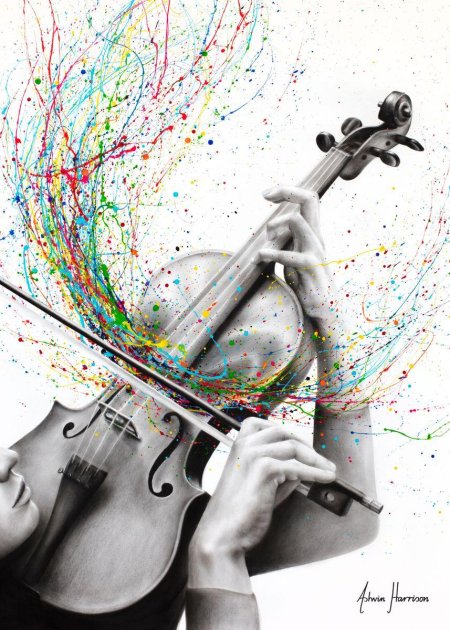 Скрипка арт