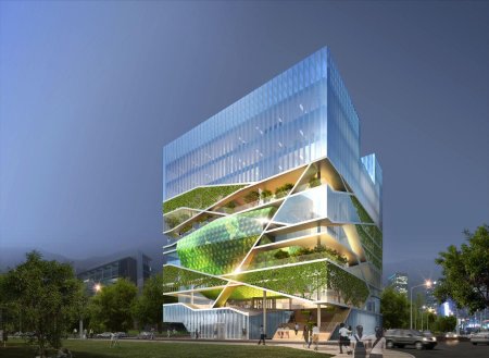 Зелёная архитектура. Офисное здание, Малага, Испания